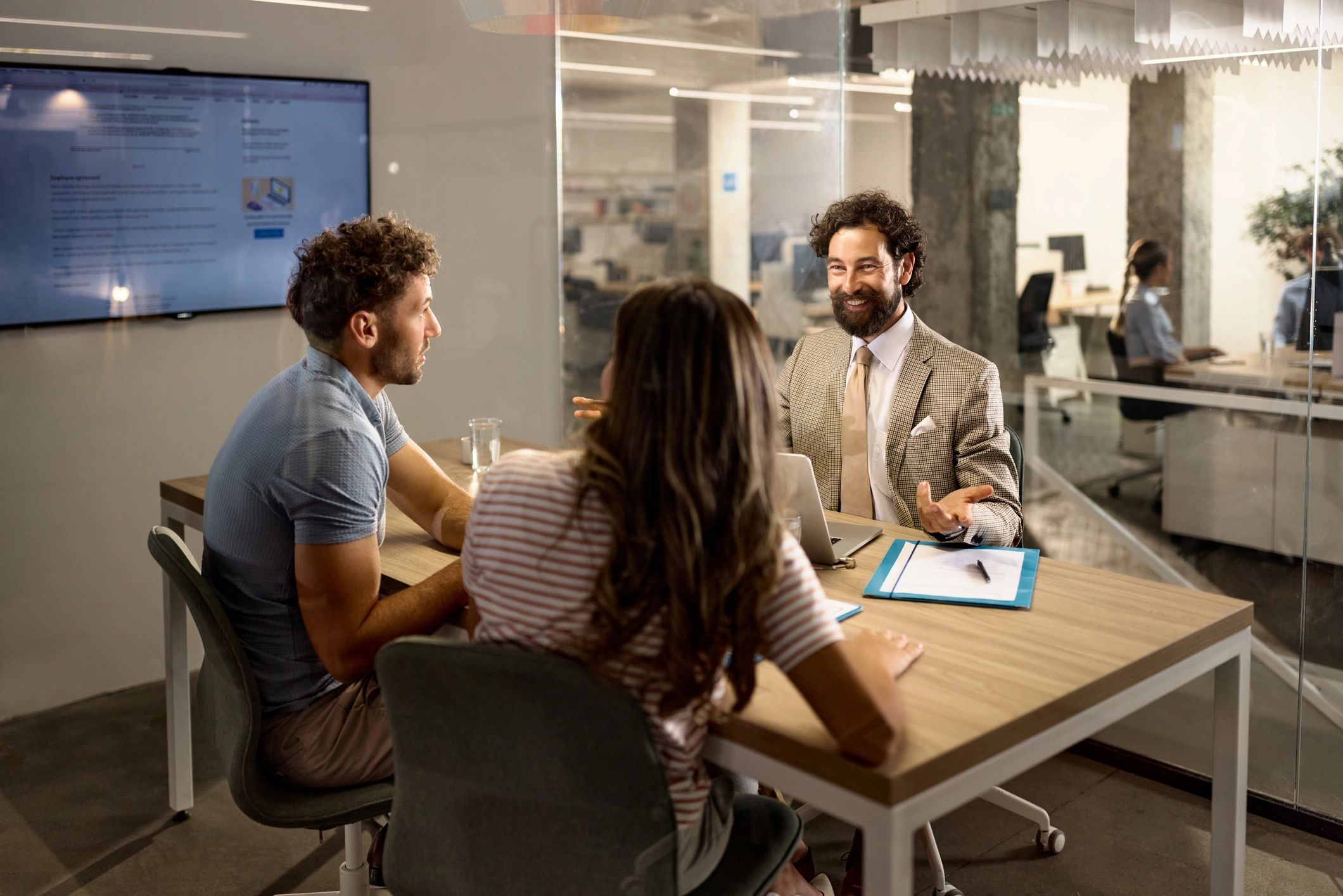 business advisor modern office
