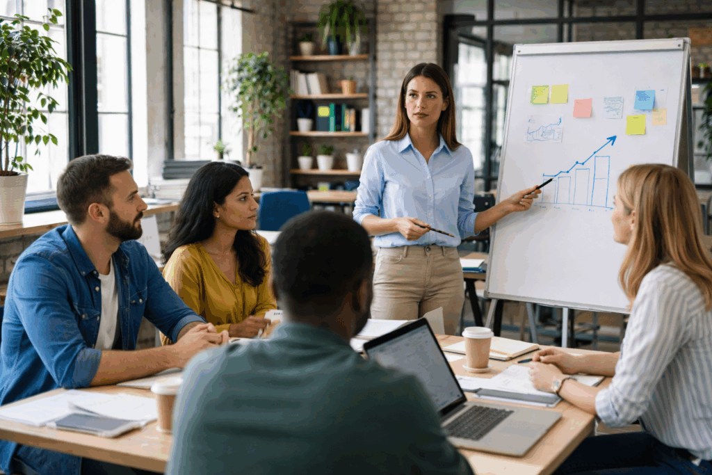 Consulting and training in business setting