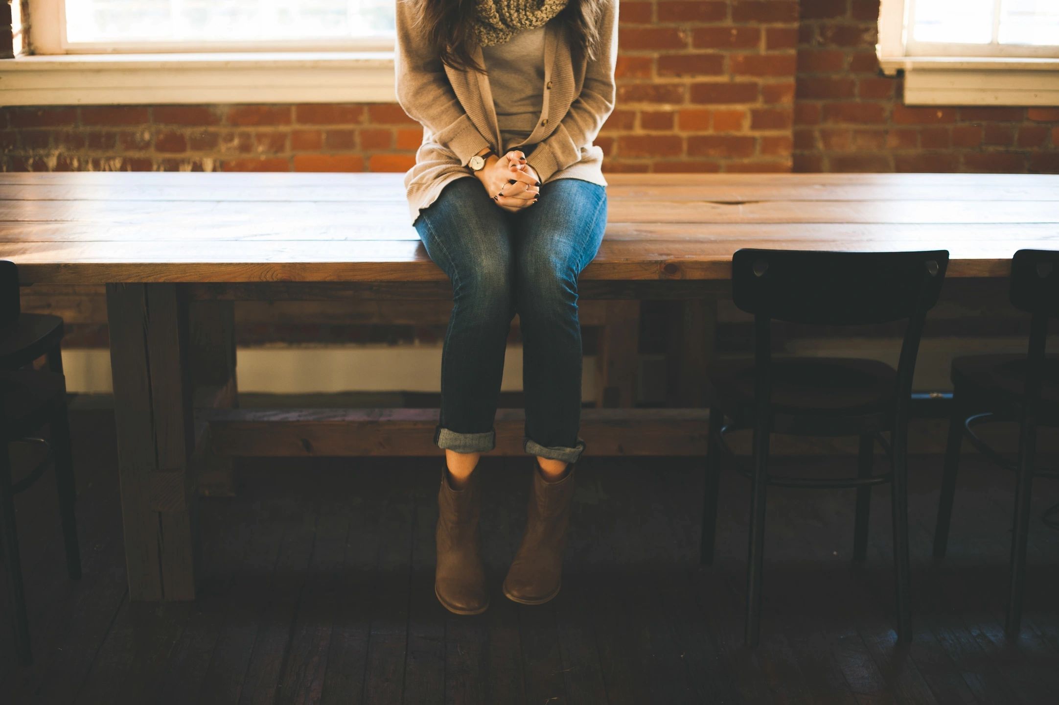 Person waiting for business strategy